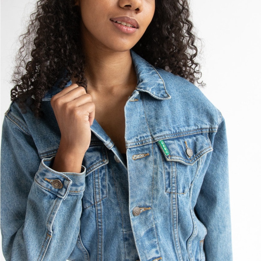 (Classic Blue Denim Jacket) very comfortable and snug on your body